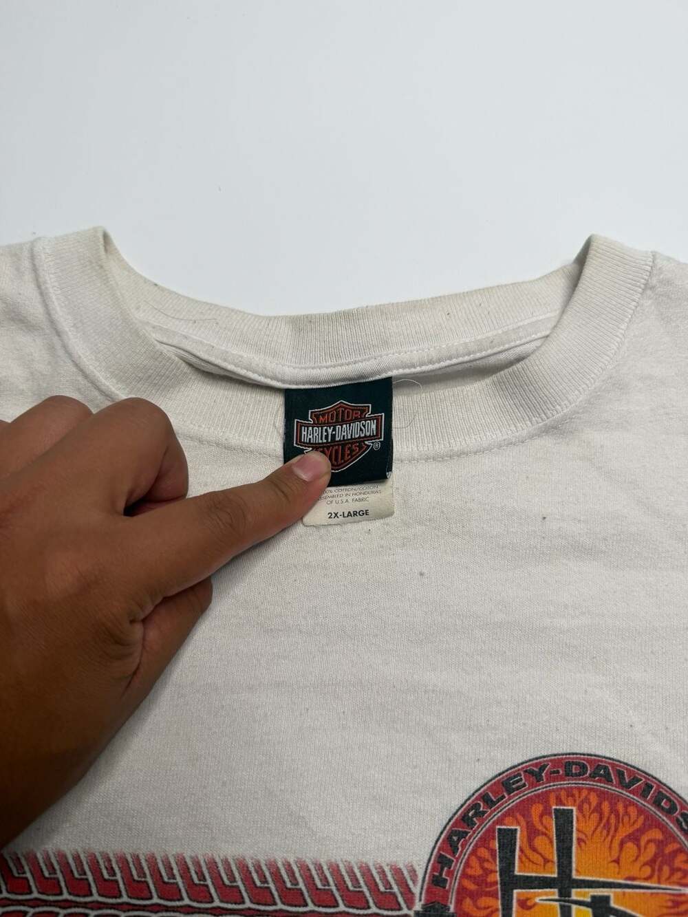 Harley-Davidson Indianapolis Indiana Long Sleeve T-Shirt 2X-Large White Motorcyc - Picture 2 of 7